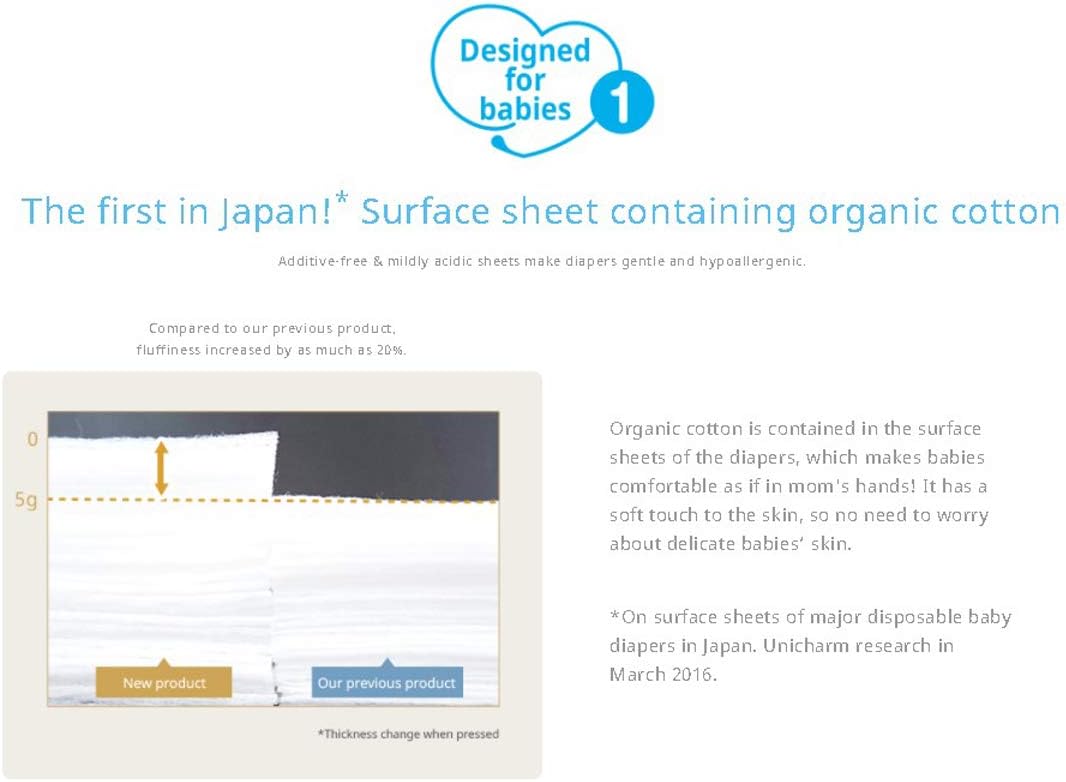 Baby Organic Diapers – Moony Natural Diapers Bundle with Americas Toys Wipes – Japanese Diapers Organic Cotton Additive-Free Ingredients Notification Strips Packaging May Vary Small (9-18 lb) 58 Count - Image 3